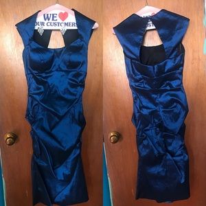 Navy Blue Evening Dress